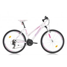 Bicicleta Sprint Karolina 26'' 430mm alb/roz 2016